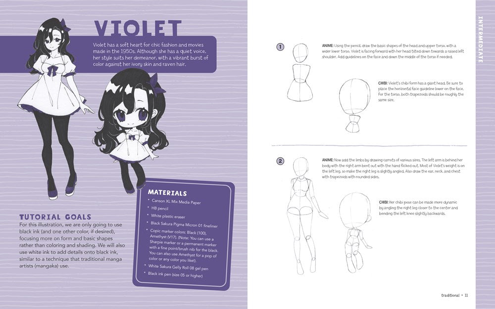 Anime + Chibi Art Class: A Complete Beginner Course in Drawing Manga Cuties + Their Chibis