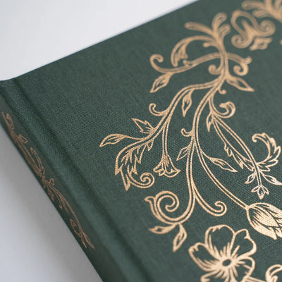 Antique Floral Dot Grid Notebook