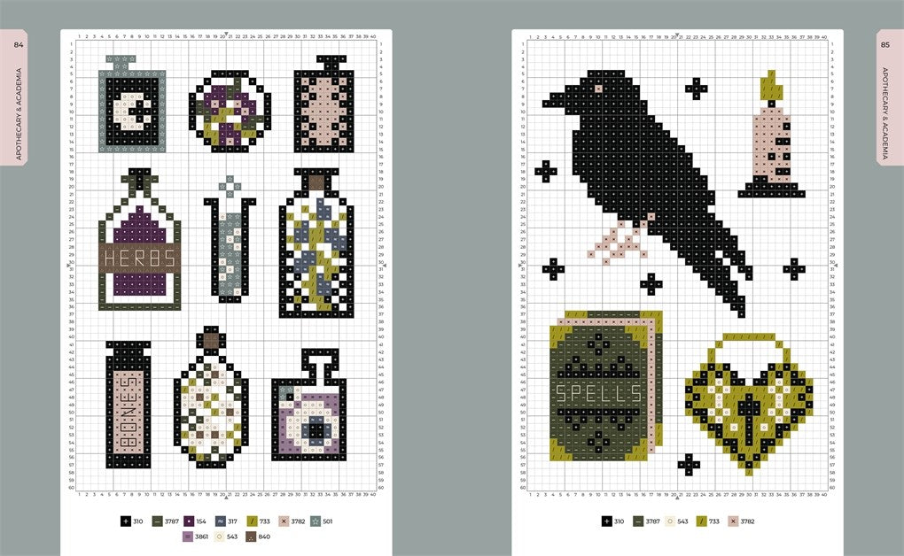 Cross Stitch Cabinet of Curiosities: 500 Magical Motifs and Peculiar Patterns