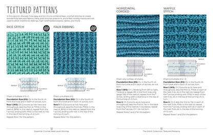 Essential Crochet Next-Level Stitches: Portable Stitch Companion: Textures, Colorwork, and Fancy Edgings