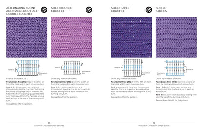 Essential Crochet Starter Stitches: Portable Stitch Companion: Solids, Shells & Fans, Openwork & Lace, and Simple Edgings