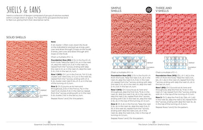 Essential Crochet Starter Stitches: Portable Stitch Companion: Solids, Shells & Fans, Openwork & Lace, and Simple Edgings