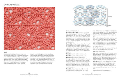 Essential Crochet Starter Stitches: Portable Stitch Companion: Solids, Shells & Fans, Openwork & Lace, and Simple Edgings