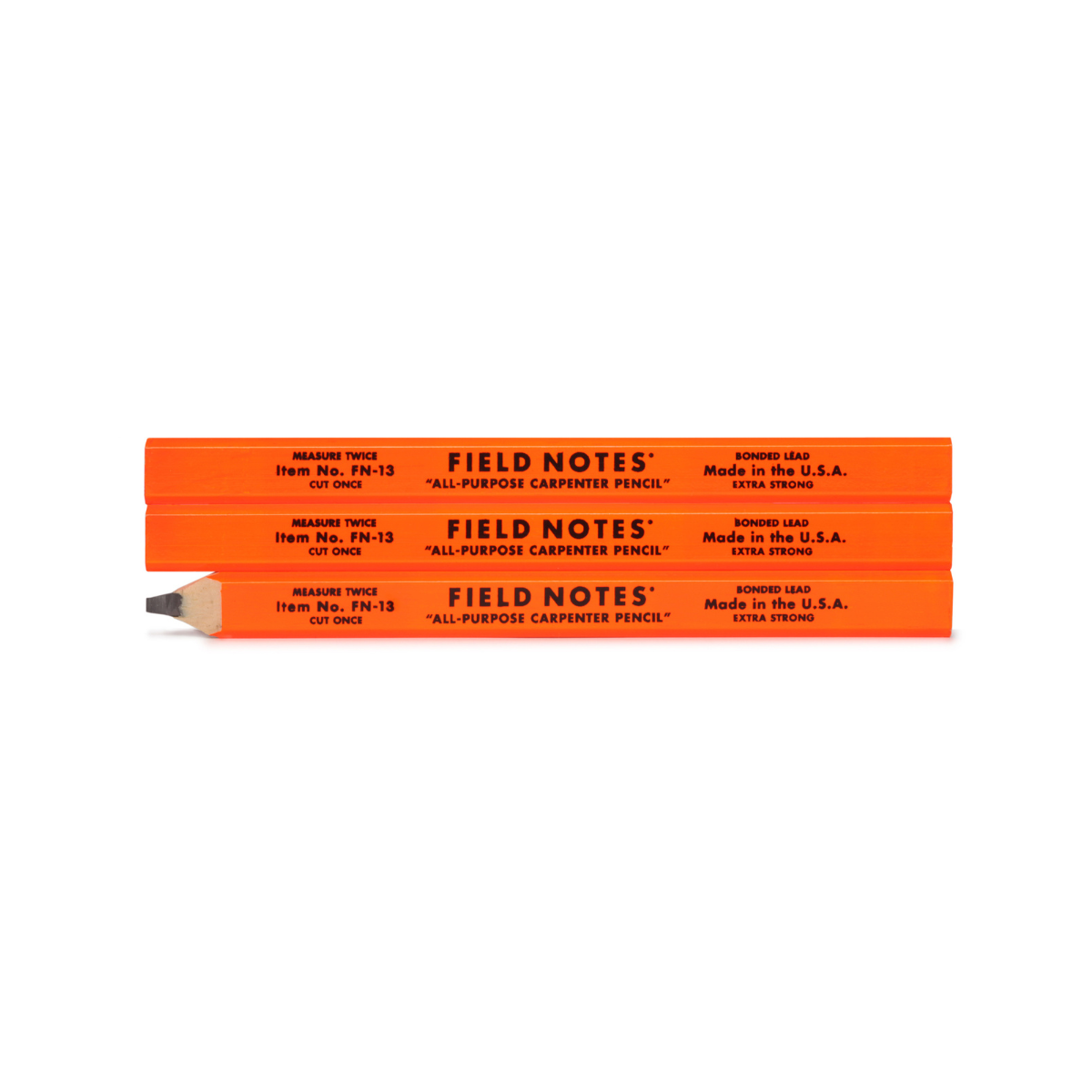 Field Notes Carpenter Pencil 3-Pack