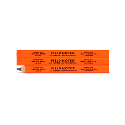 Field Notes Carpenter Pencil 3-Pack