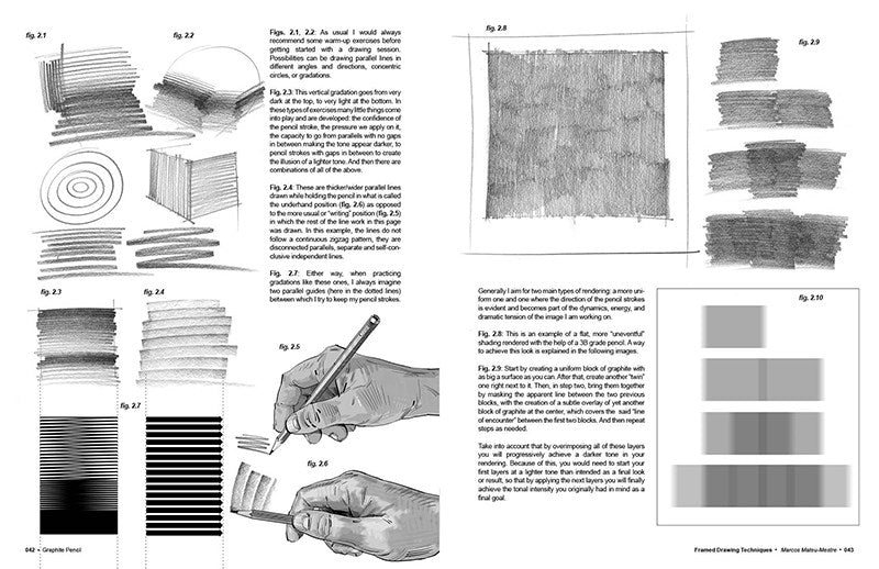 Framed Drawing Techniques: Mastering Ballpoint Pen, Graphite Pencil, and Digital Tools for Visual Storytelling