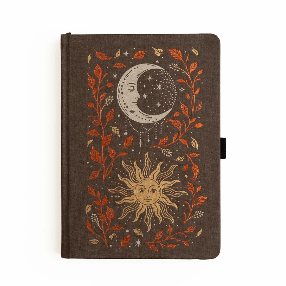 Archer & Olive Harvest Moon A5 Dot Grid Notebook with brown celestial cover