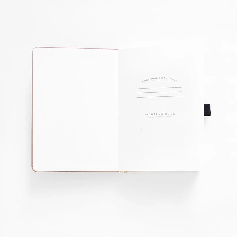 Homespun Notebook open to the title page