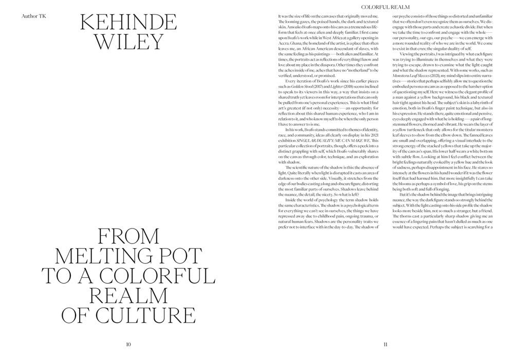 Kehinde Wiley: Colorful Realm