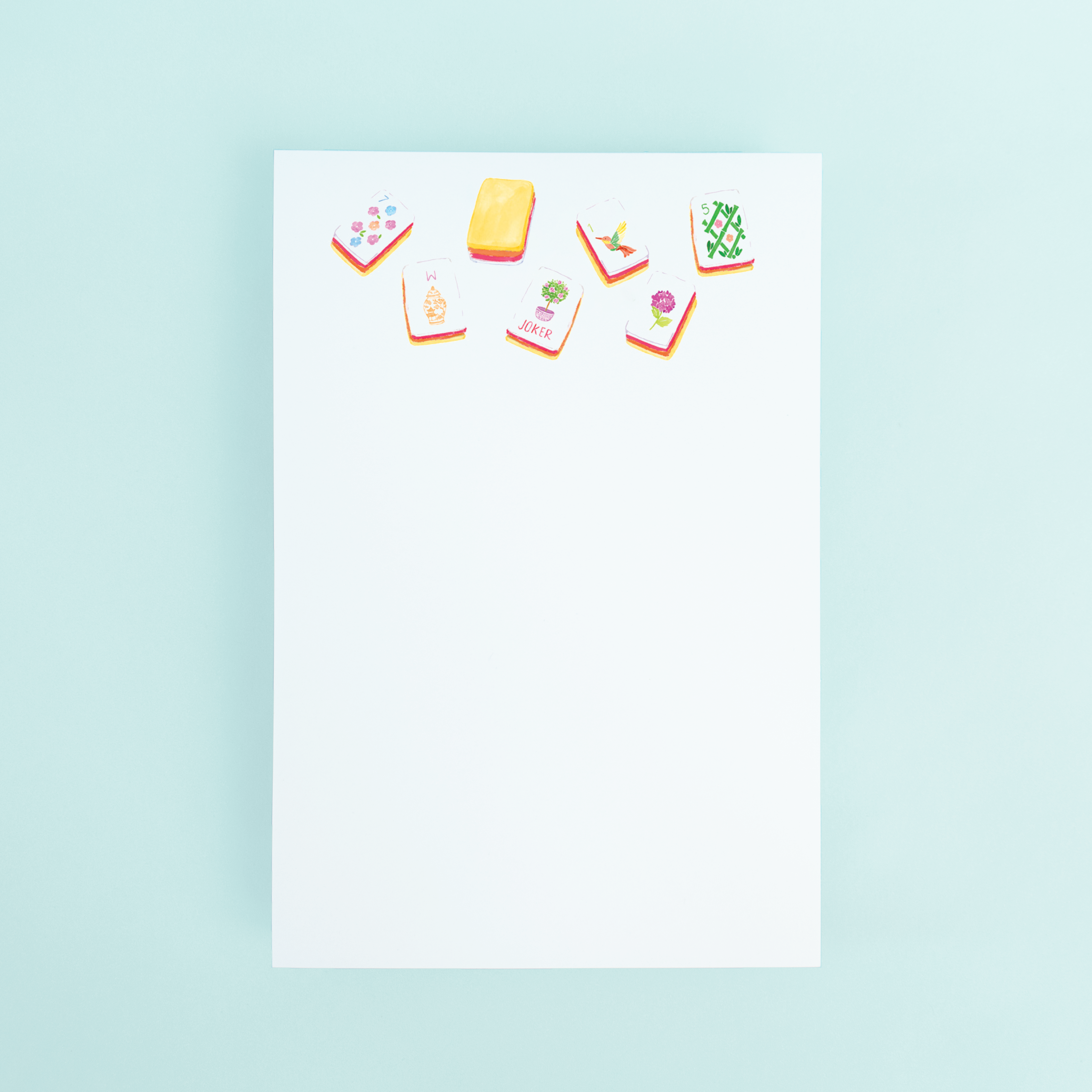 Sunset Mahjong Tiles Notepad