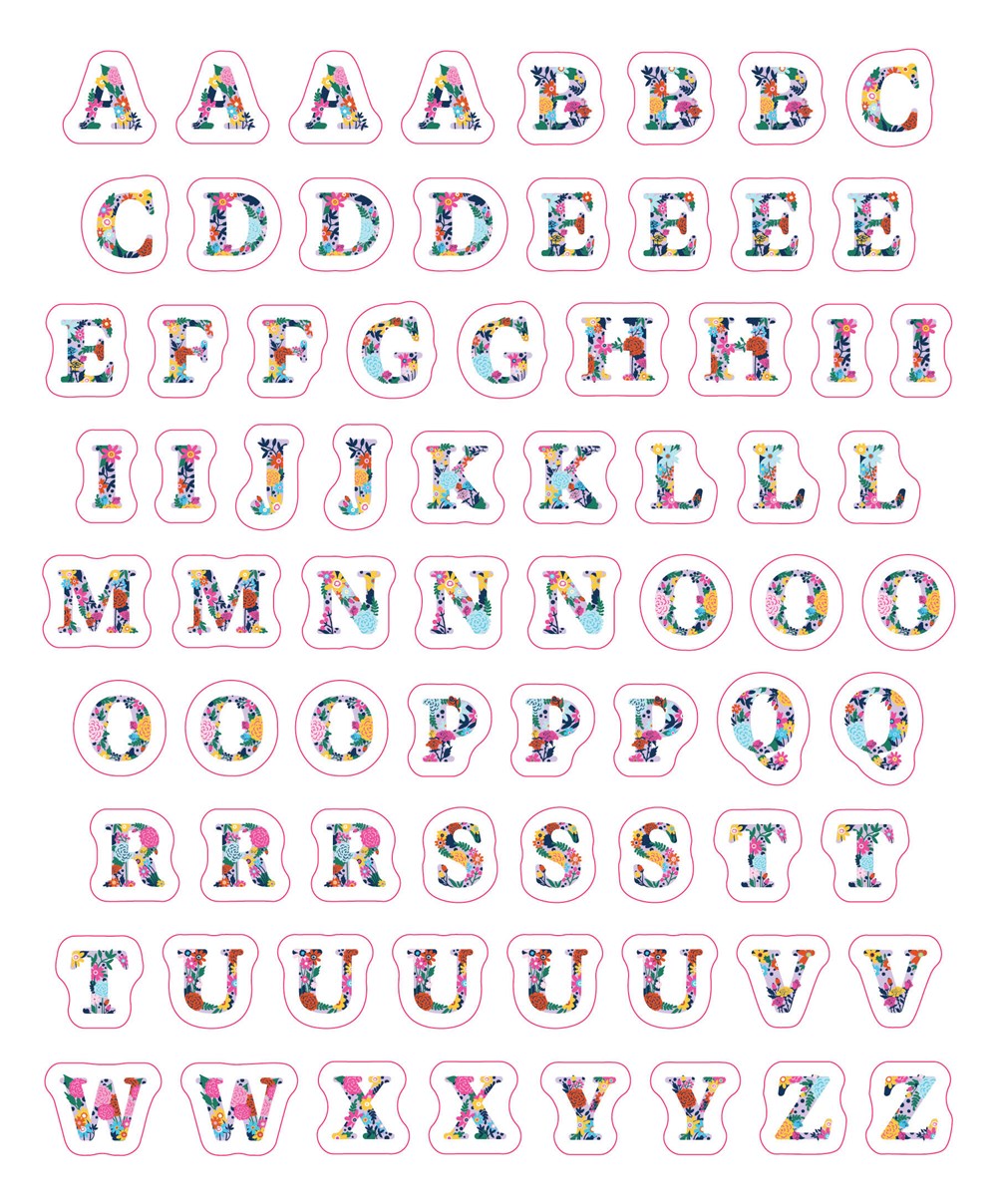 So. Many. Letter Stickers.: 3,820 Alphabet Stickers for Word Nerds