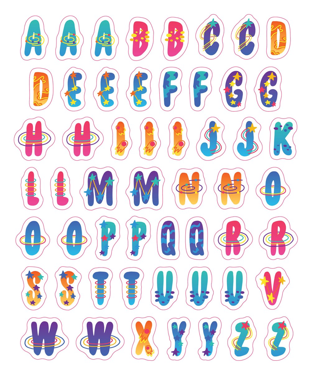 So. Many. Letter Stickers.: 3,820 Alphabet Stickers for Word Nerds