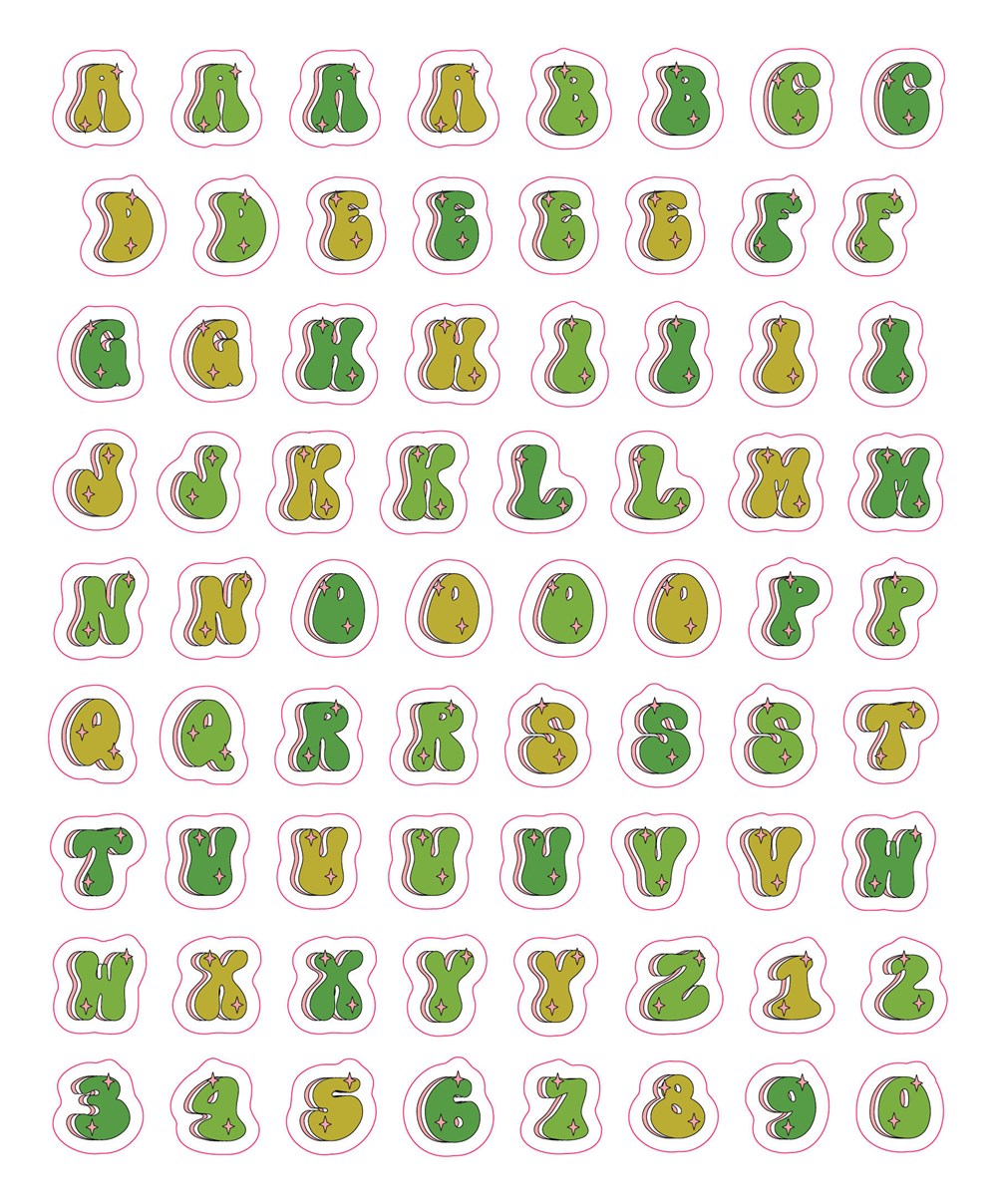 So. Many. Letter Stickers.: 3,820 Alphabet Stickers for Word Nerds