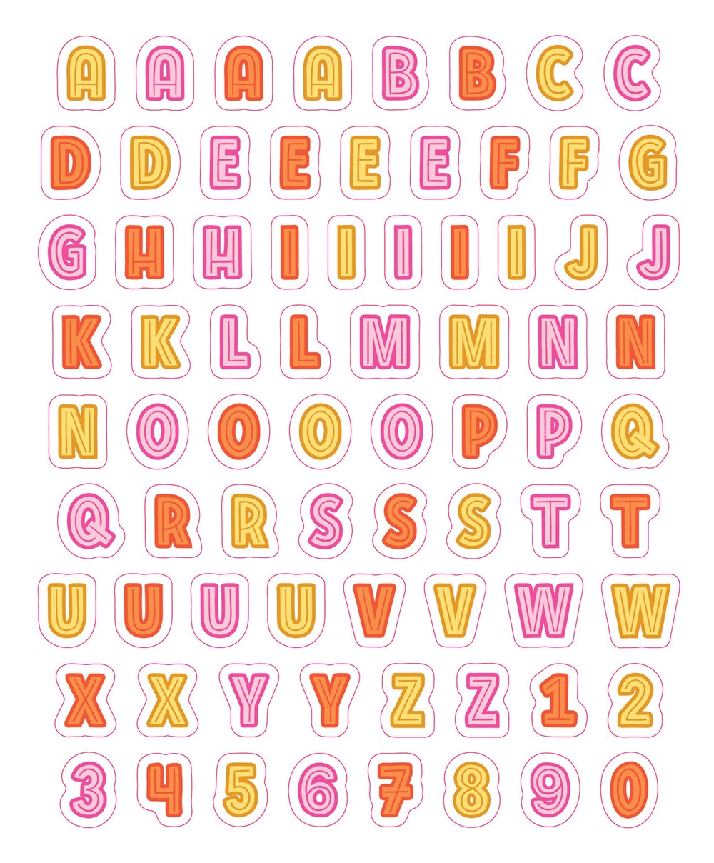 So. Many. Letter Stickers.: 3,820 Alphabet Stickers for Word Nerds