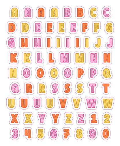 So. Many. Letter Stickers.: 3,820 Alphabet Stickers for Word Nerds