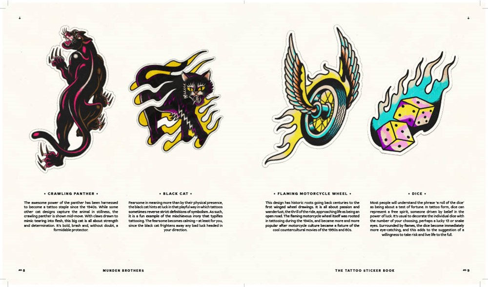 The Tattoo Sticker Book : 150 Tattoo-inspired Stickers