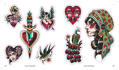 The Tattoo Sticker Book : 150 Tattoo-inspired Stickers