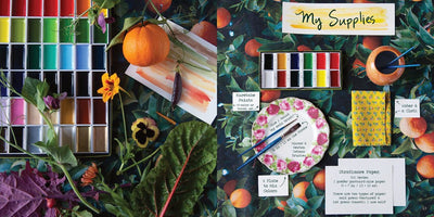 The Watercolor Feast: Learn to Paint Simple Fruits, Vegetables, and Flowers