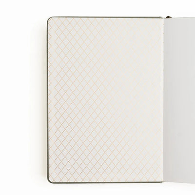 The Writer’s Desk Notebook patterned inside cover and white pages