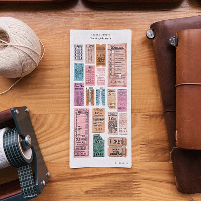 Ticket Ephemera Stickers