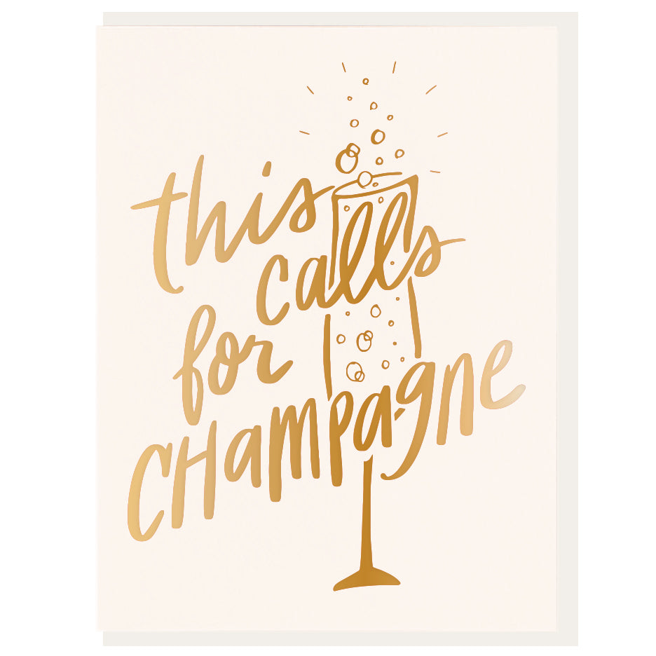 This Calls For Champagne Card