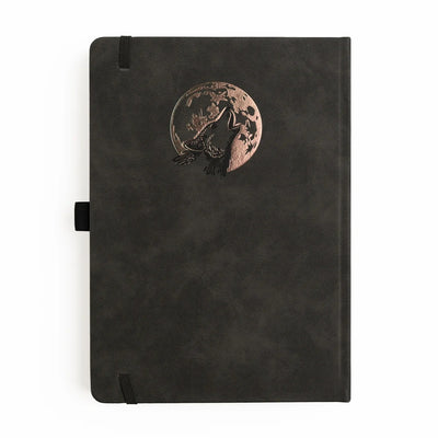 Wolf in the Night Dot Grid Notebook