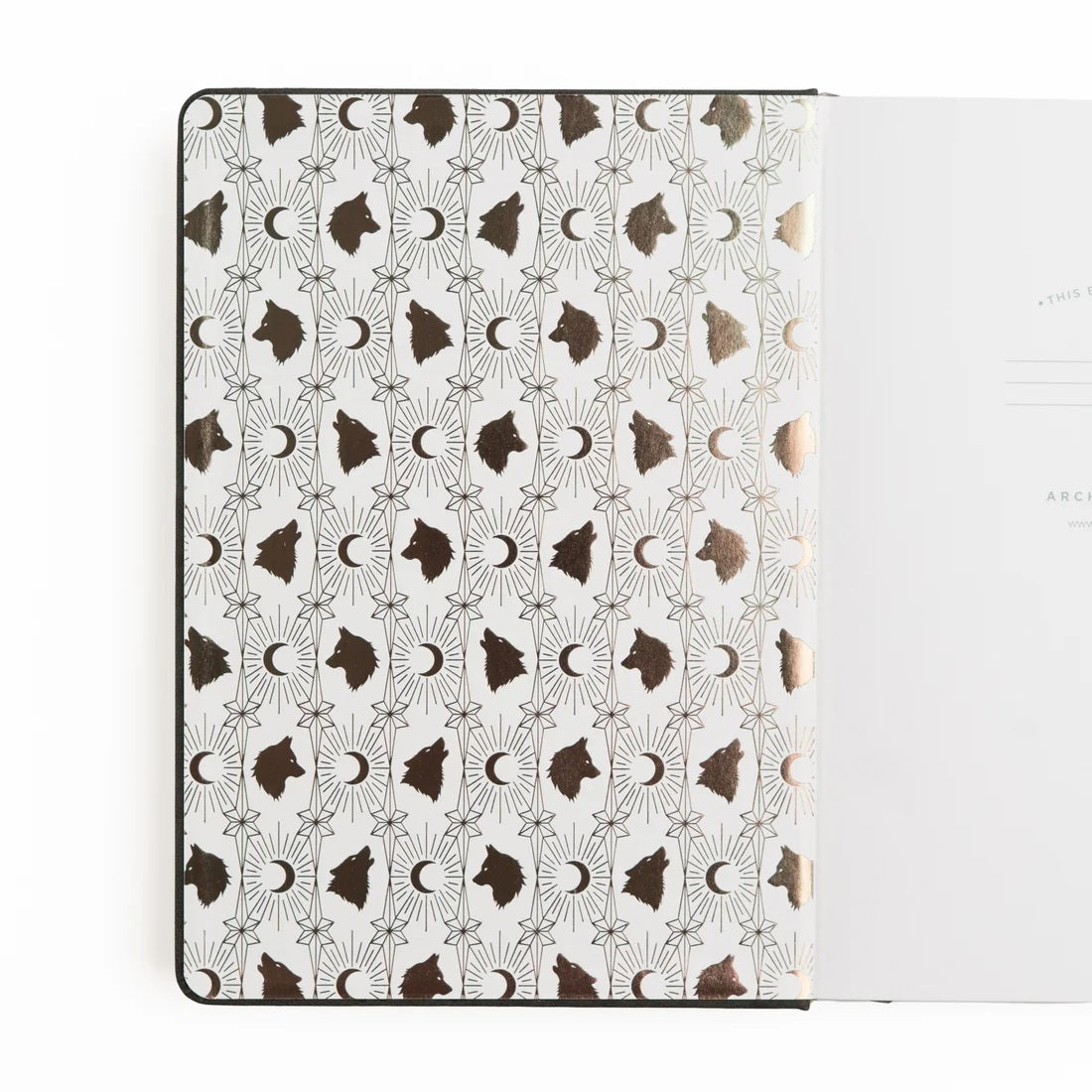 Wolf in the Night Dot Grid Notebook