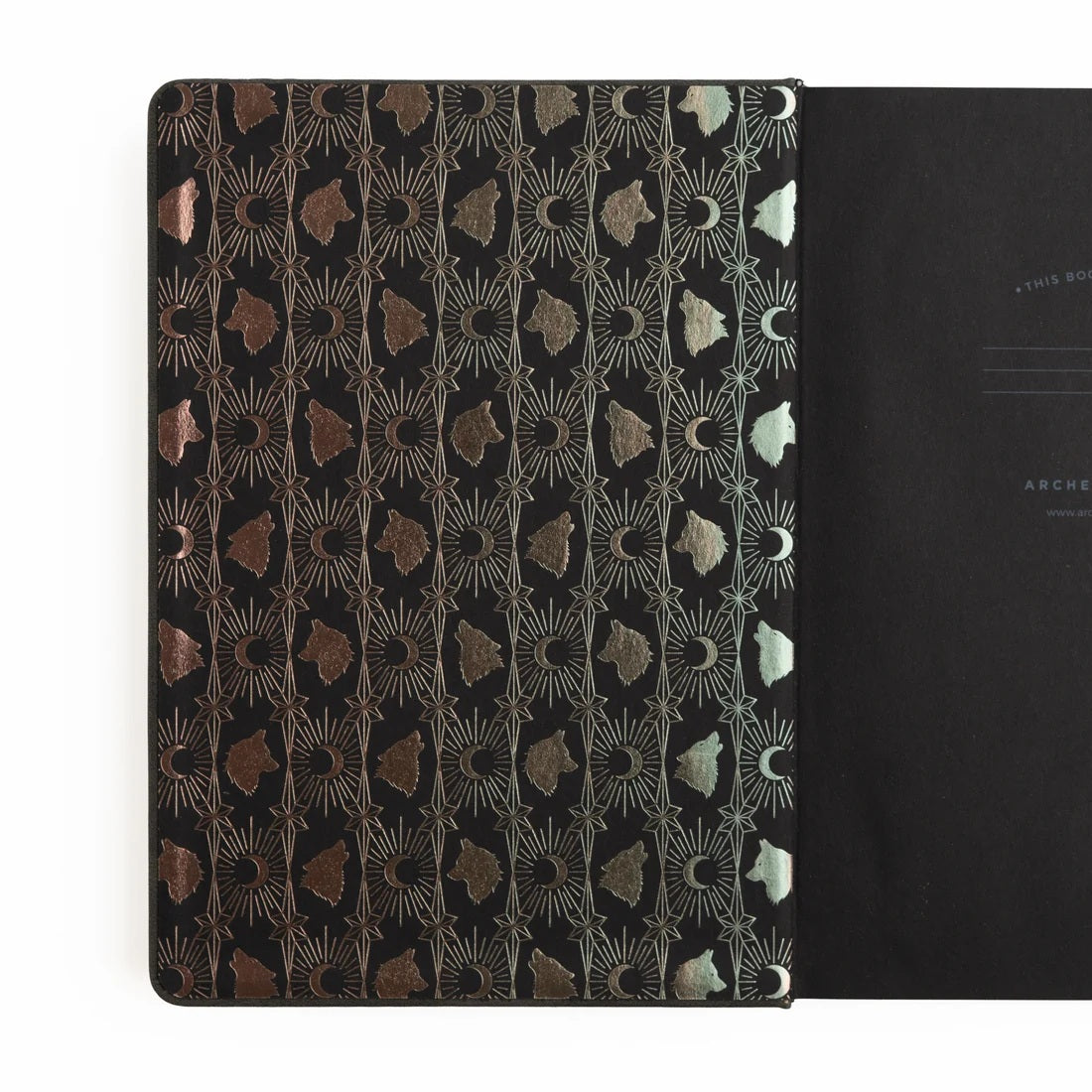 Wolf in the Night Dot Grid Notebook