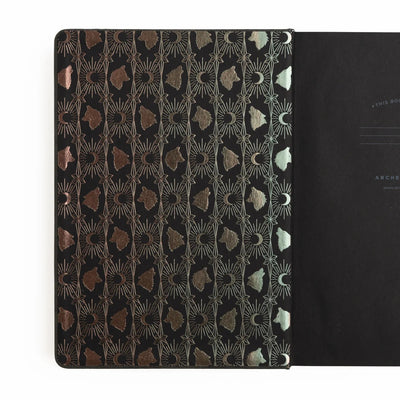 Wolf in the Night Dot Grid Notebook