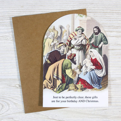These Gifts Are for Your Birthday and Christmas Card