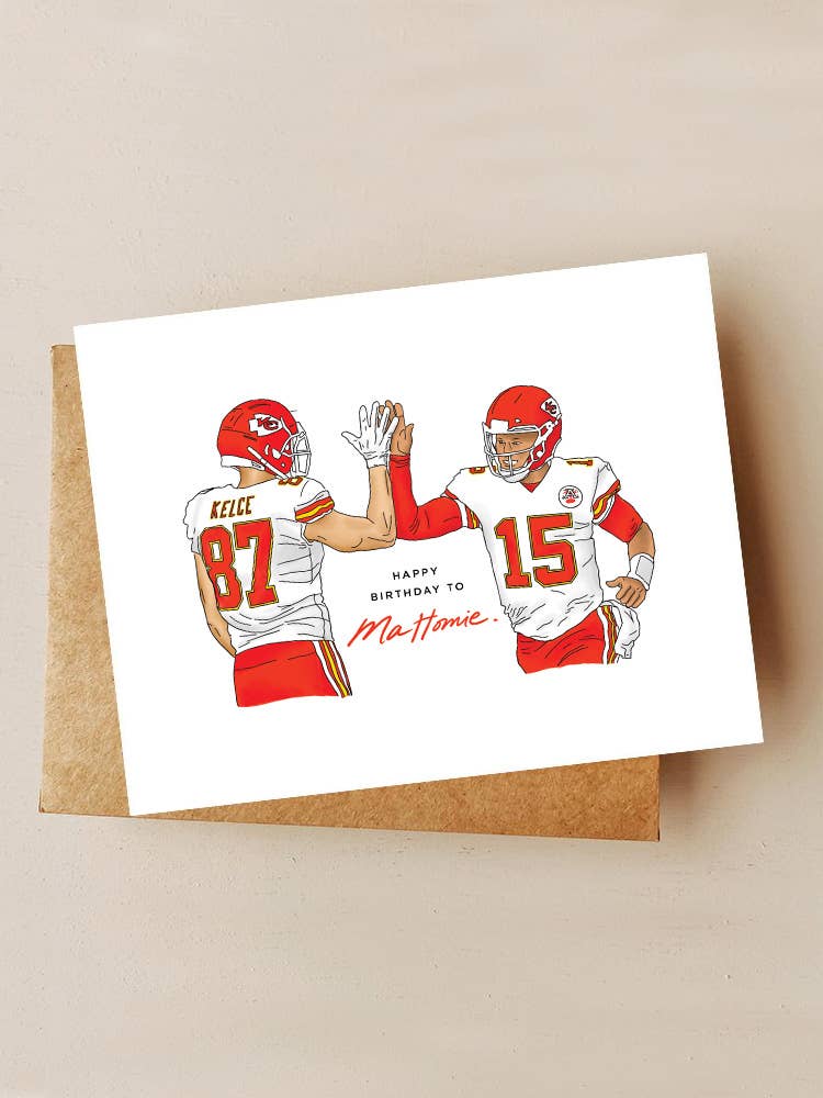 Mahomie Football Birthday Card - Bosc Paper Supply Co.