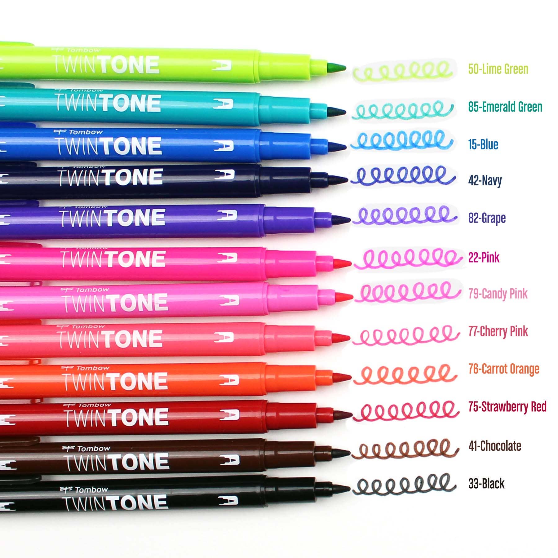 TwinTone Marker Set: Bright - 12-Pack - Bosc Paper Supply Co.