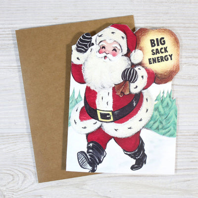 Big Sack Energy Funny Christmas Card