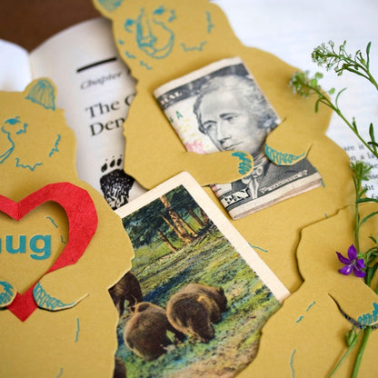 Grizzly Bear Hug Card - Bosc Paper Supply Co.