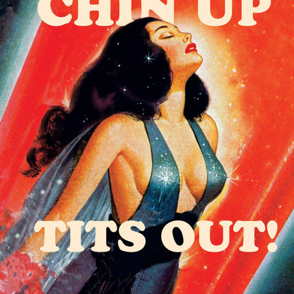 Chin Up Tits Out Card - Bosc Paper Supply Co.