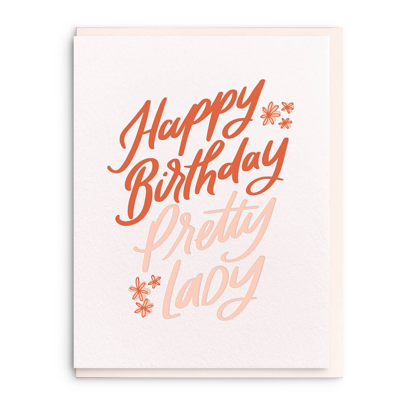 Pretty Lady Letterpress Birthday Greeting Card - Bosc Paper Supply Co.