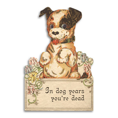 In Dog Years You’re Dead Funny Birthday Card