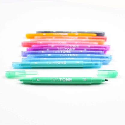 TwinTone Marker Set: Pastel - 12-Pack - Bosc Paper Supply Co.