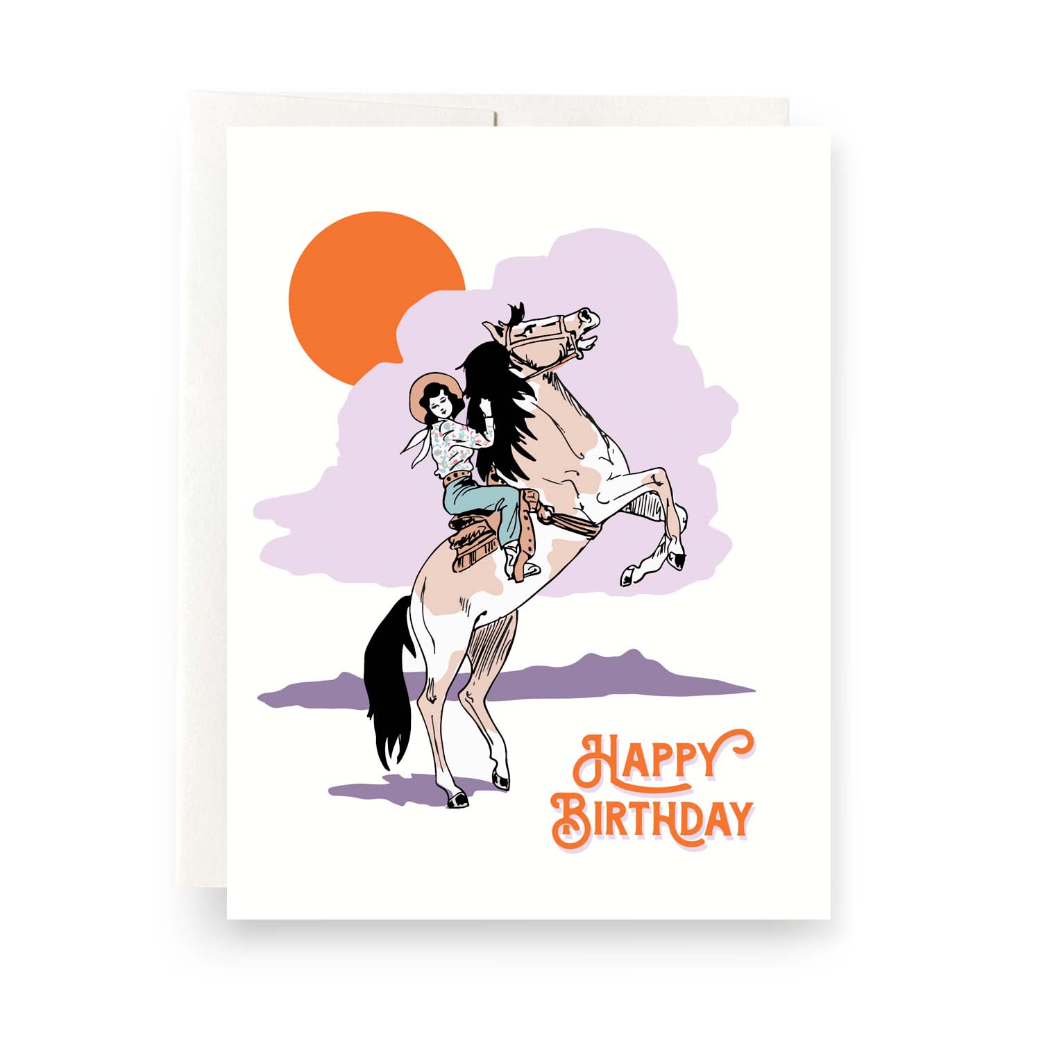 Cowgirl Birthday Card - Bosc Paper Supply Co.