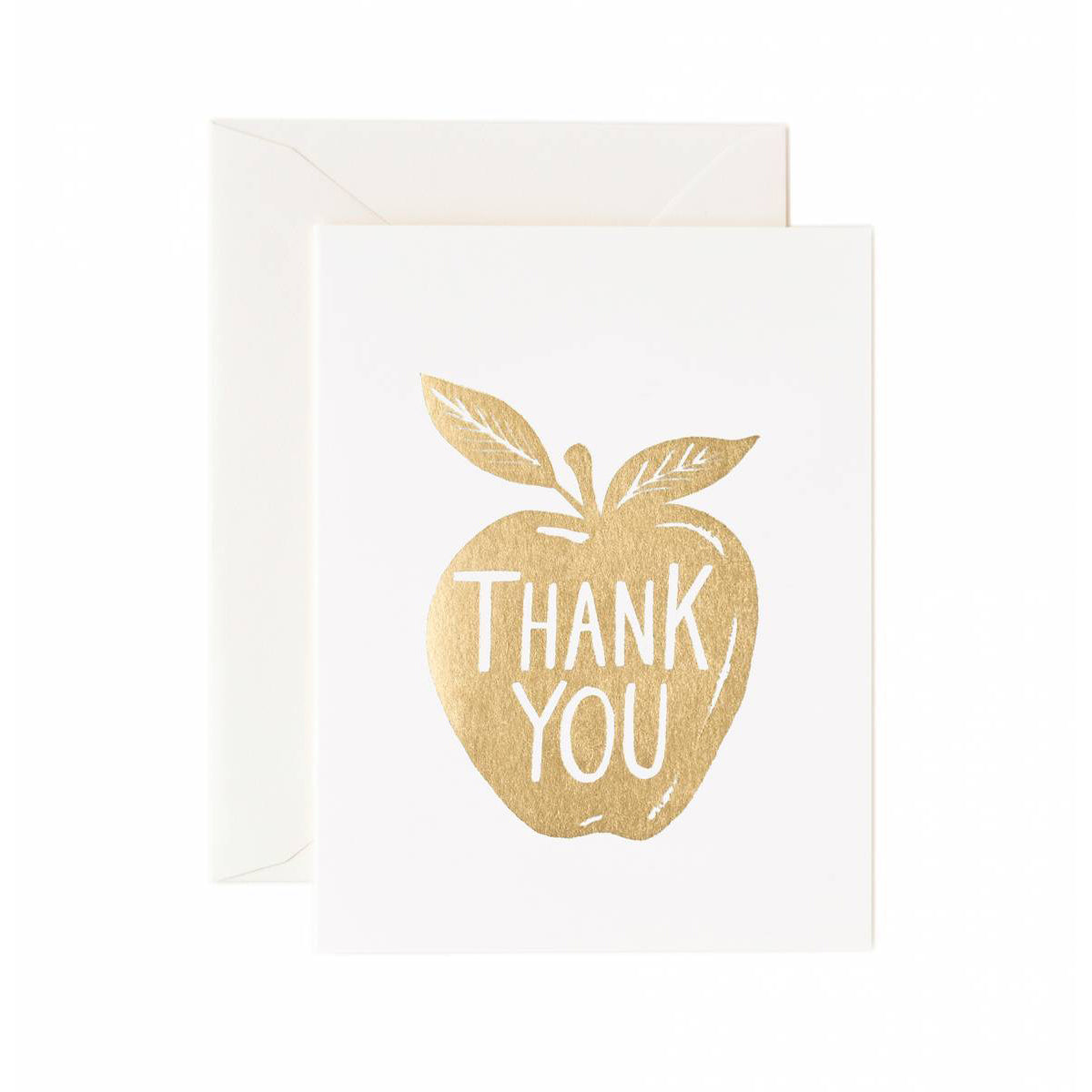 Golden Apple Thank You Card