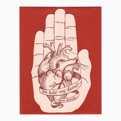 Heart in Your Hand Card - Bosc Paper Supply Co.