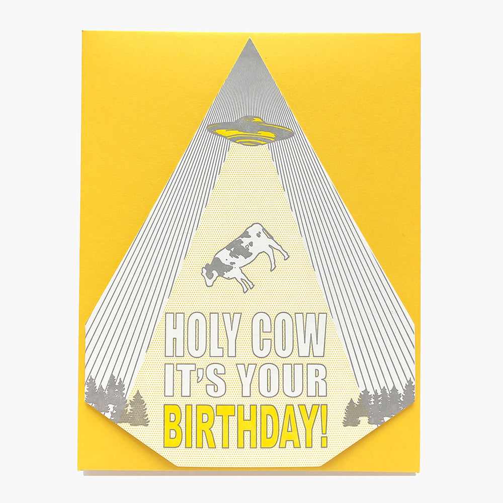 Holy Cow Birthday Card - Bosc Paper Supply Co.