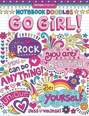 Notebook Doodles Go Girl!: Coloring & Activity Book by Volinski, Jess