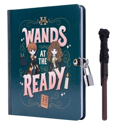 Harry Potter: Wands at the Ready Lock & Key Diary by Insights