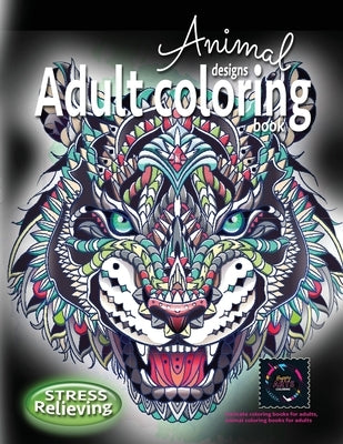 Adult coloring book stress relieving animal designs: Intricate coloring books for adults, animal coloring books for adults: Coloring book for adults s by Coloring, Happy Arts