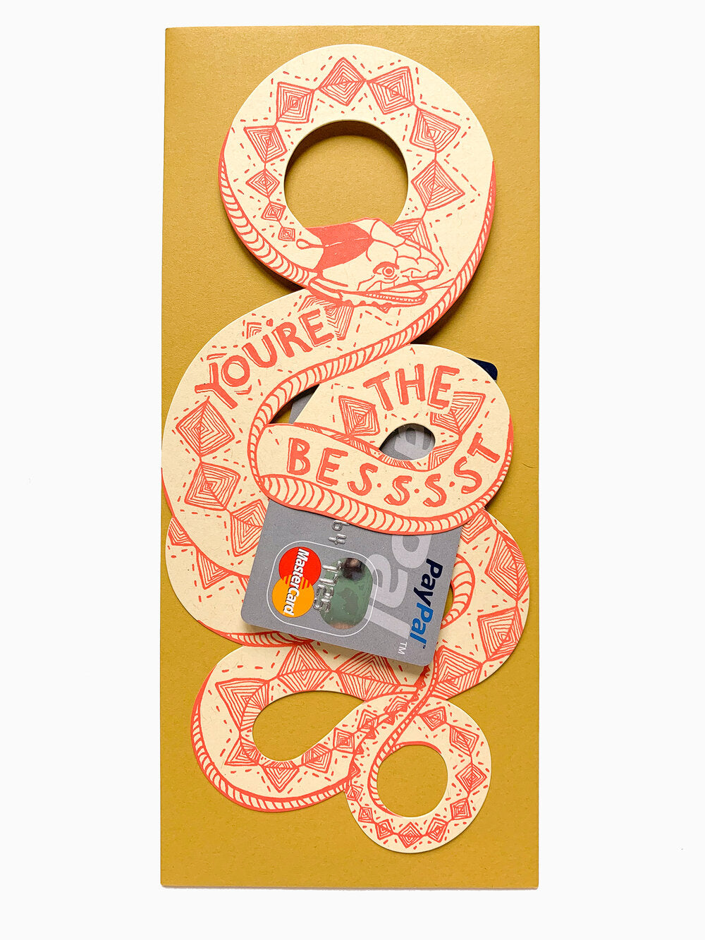 You're the Best Snake Gift Card - Bosc Paper Supply Co.